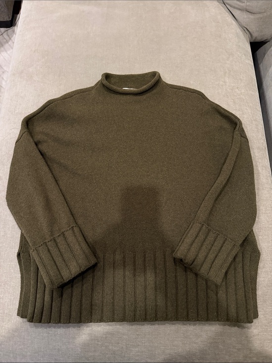 Madewell Sweaters - Madewell Olive Green Turtleneck Sweater